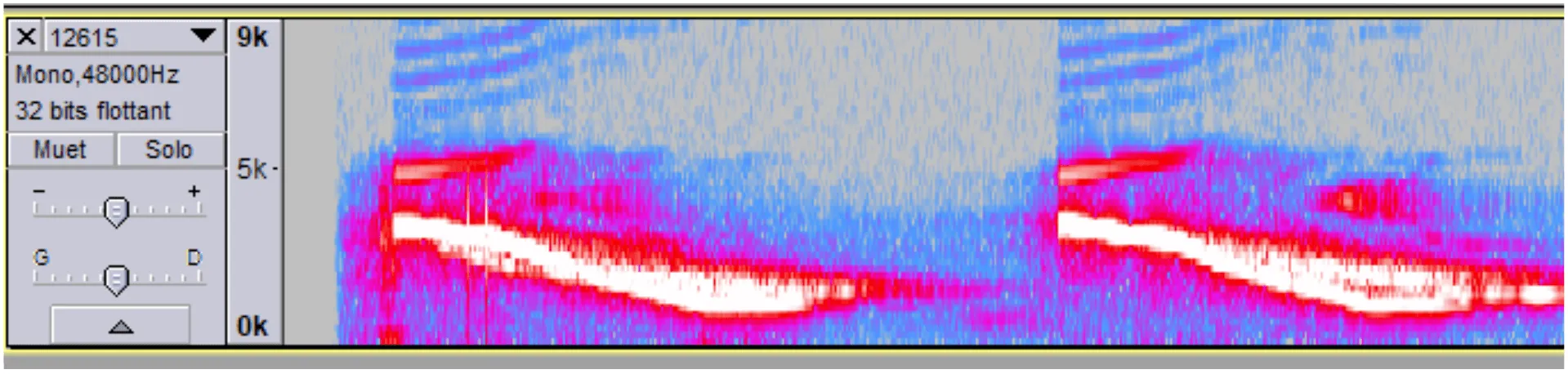 Audacity : variations de fréquence du son