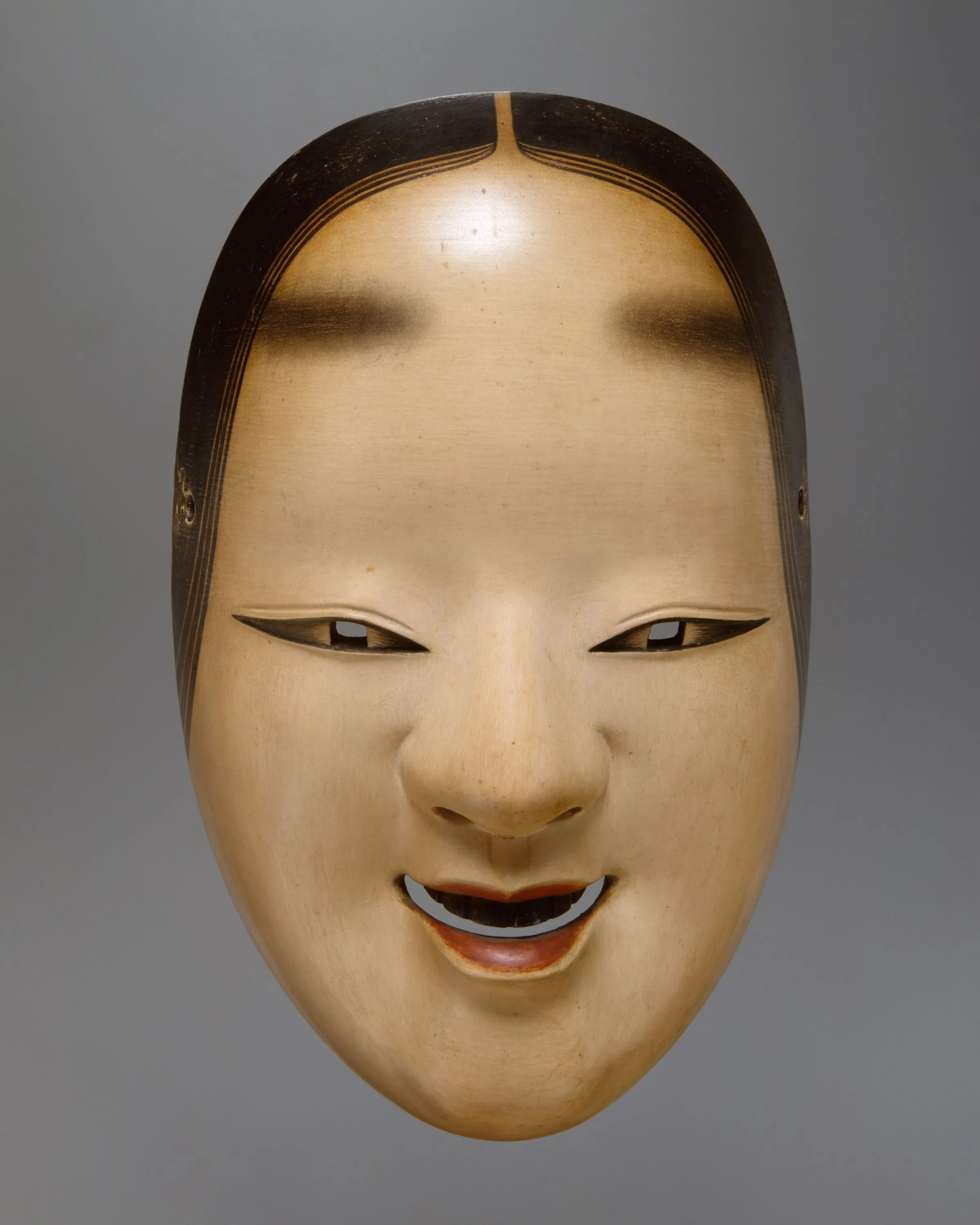 Masque de théâtre No (Japon), période Edo, XVIIIe siècle, bois peint, Metropolitan Museum of Art, New York