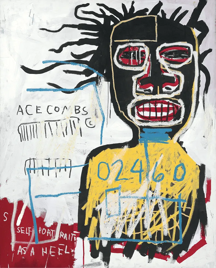 Jean-Michel Basquiat,
Self-portrait as a heel, 1982,
acrylique et huile sur toile,
127 x 102 cm, collection privée