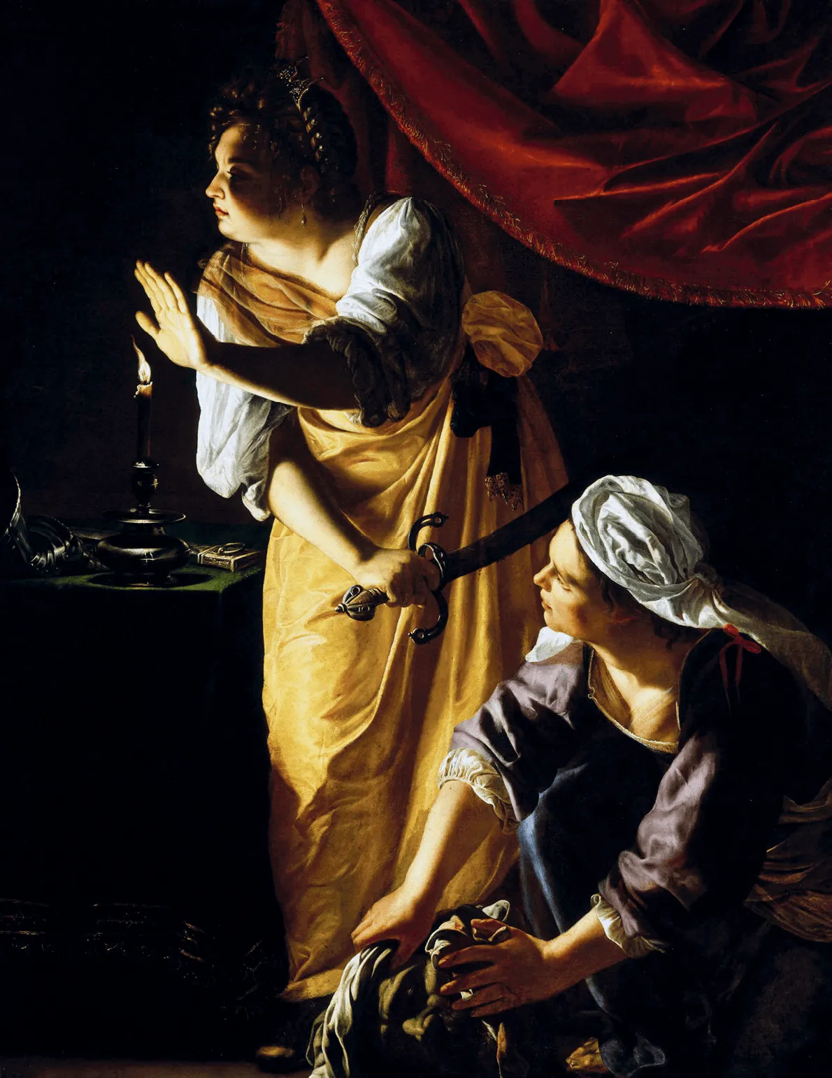 Artemisia Gentileschi, Judith et sa servante avec la tête d'Holopherne