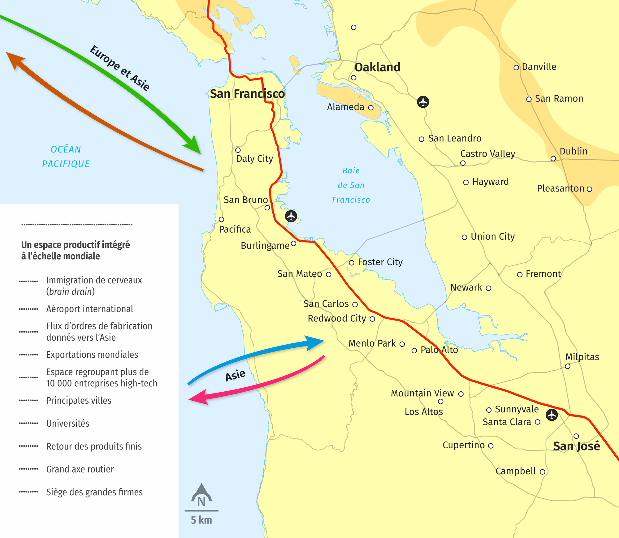 carte silicon valley