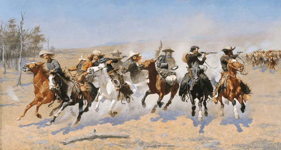 Frederic Remington, A Dash for the Timber