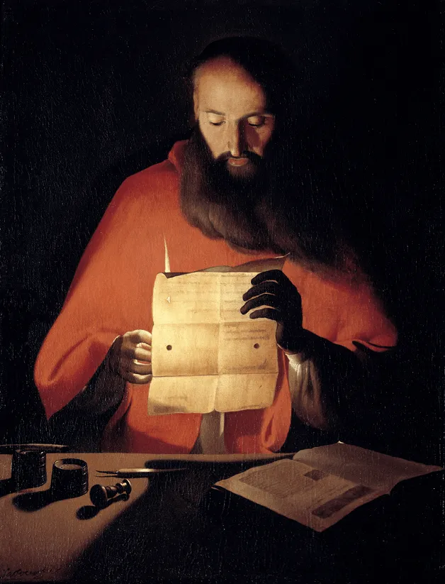 Georges de la Tour, Saint Jérôme
lisant, XVIIe siècle, huile sur toile,
95 x 72 cm, musée lorrain, Nancy.