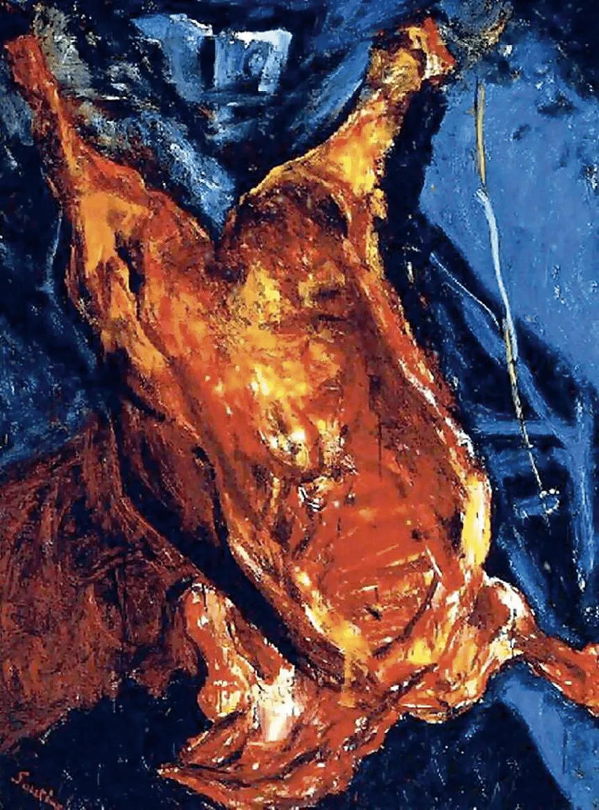 Chaïm Soutine, Le Boeuf
écorché, 1925, huile sur toile,
202 x 114 cm, musée de
Grenoble