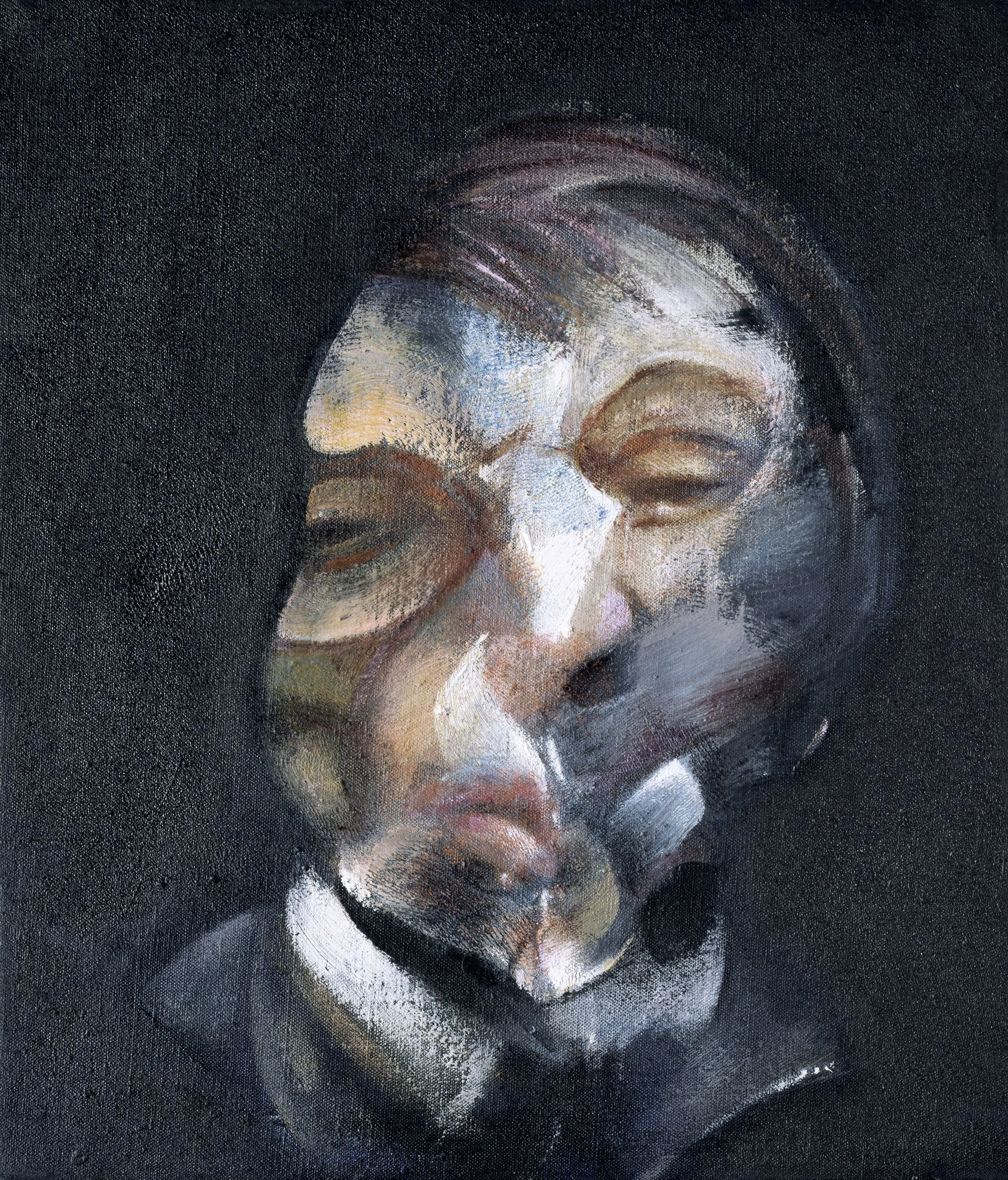 Francis Bacon, Autoportrait, 1971, huile sur
toile, 35,5 × 30,5 cm, Centre Pompidou, Paris