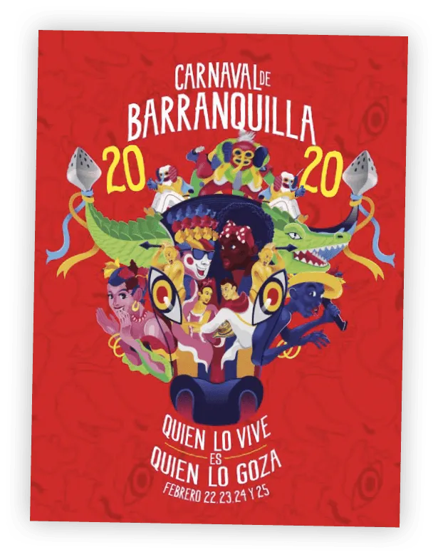 Cartel del Carnaval de Barranquilla 2020