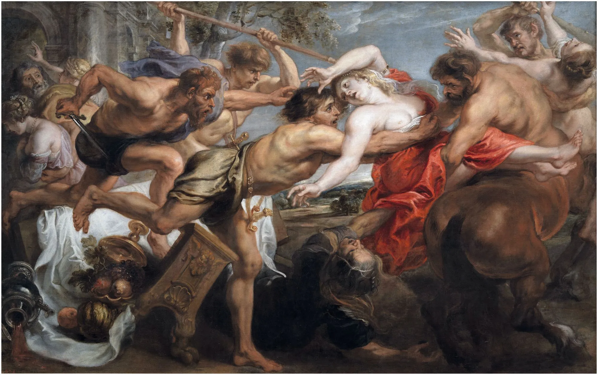 Pedro Pablo Rubens, El rapto de Hipodamía, 1636-1637, Museo del Prado