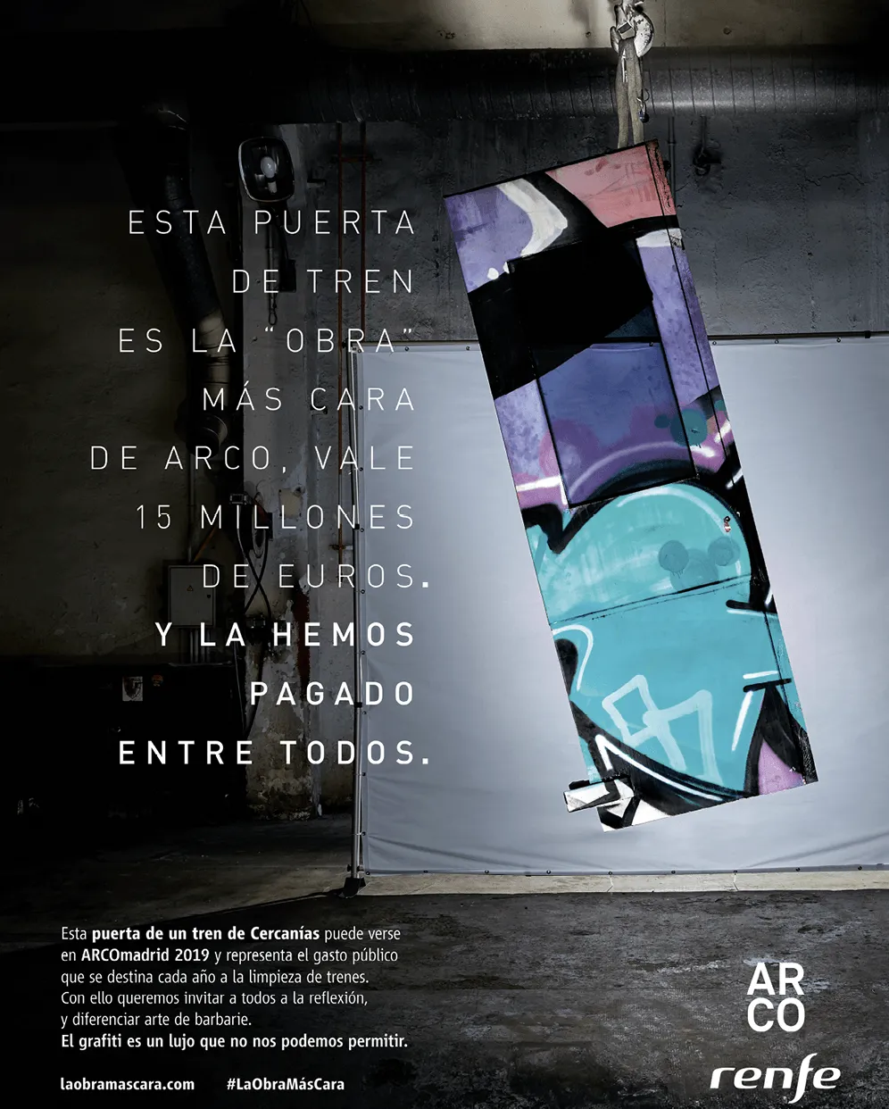 Campaña de la Renfe, Madrid, 2019