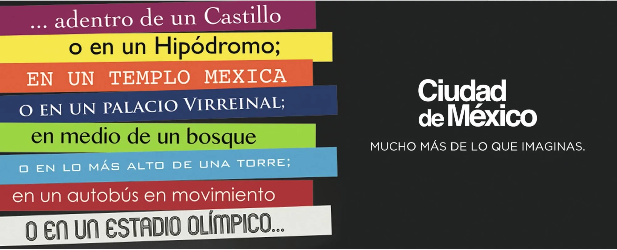 Campaña promocional para el turismo de reuniones, Ciudad de México, 2013-2015.