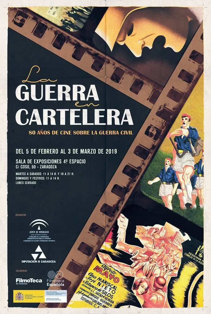 Fotografía de la exposición «La guerra en cartelera», Centro  de Estudios Andaluces y Filmoteca de Andalucía, 2017.
