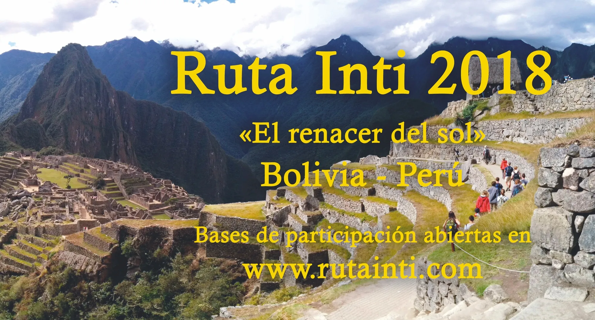 Cartel del programa cultural Ruta Inti, 2018.