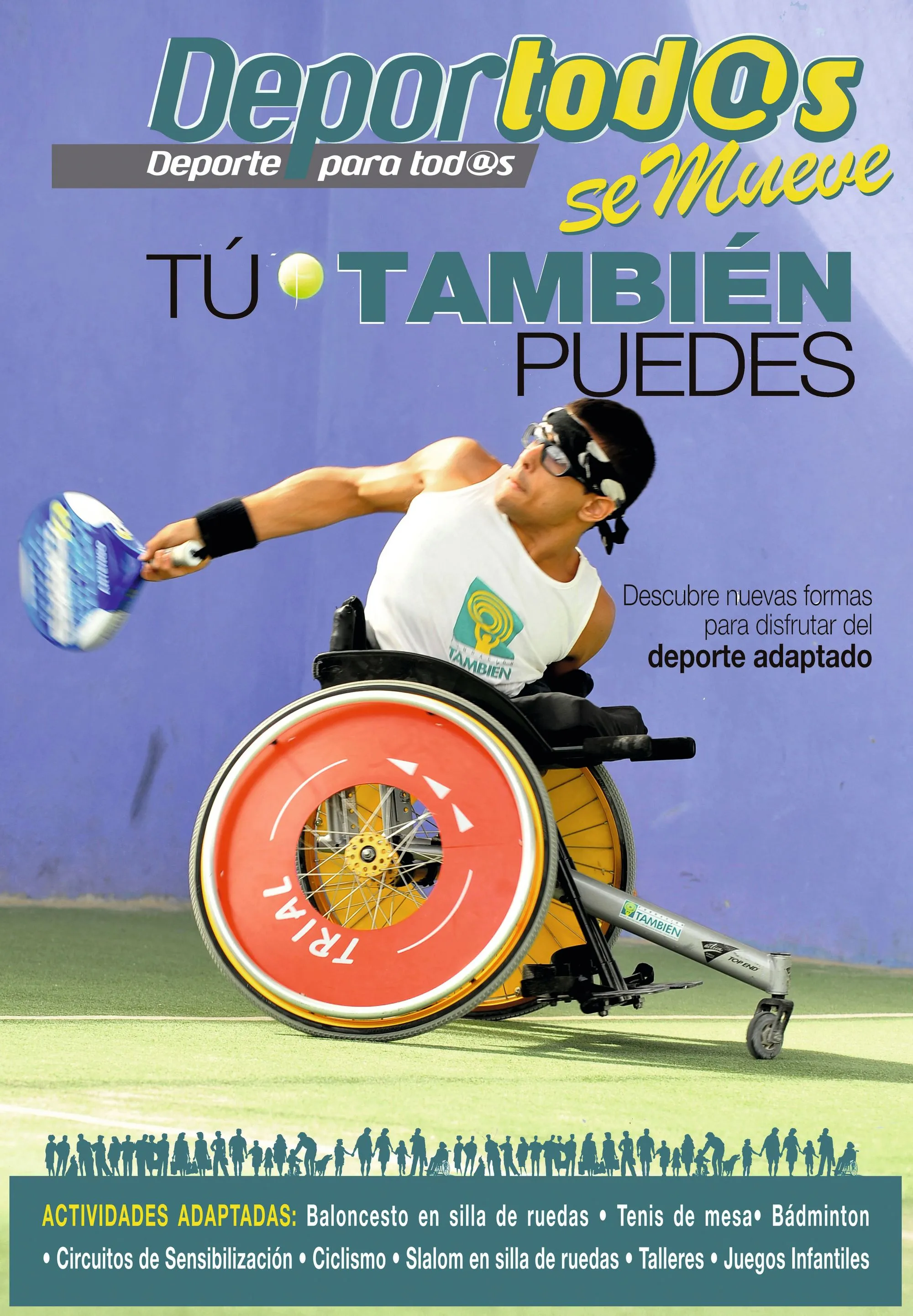 Cartel anunciando una jornada deportiva de 
integración, San Fernando, 2012.