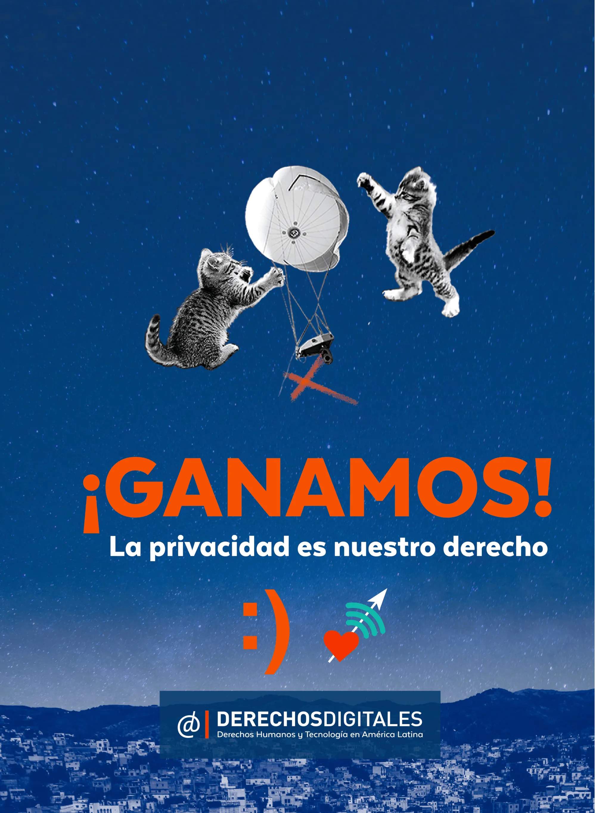 Cartel de la campaña de la organización chilena Derechos Digitales, 07/03/2016.