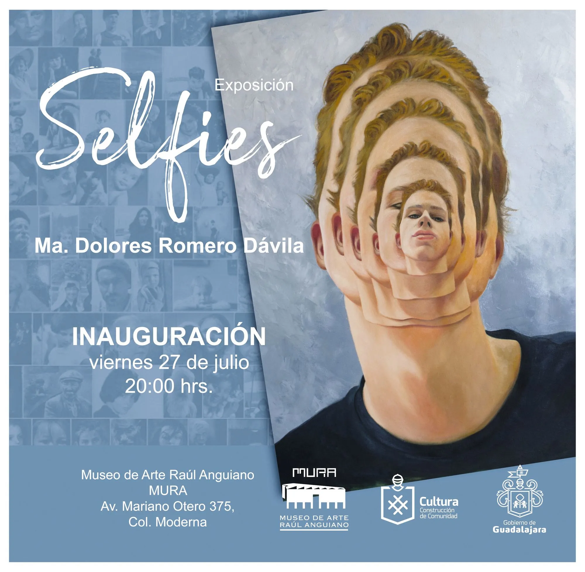 Ma. Dolores Romero Dávila, Selfie, óleo sobre tela, 2018.