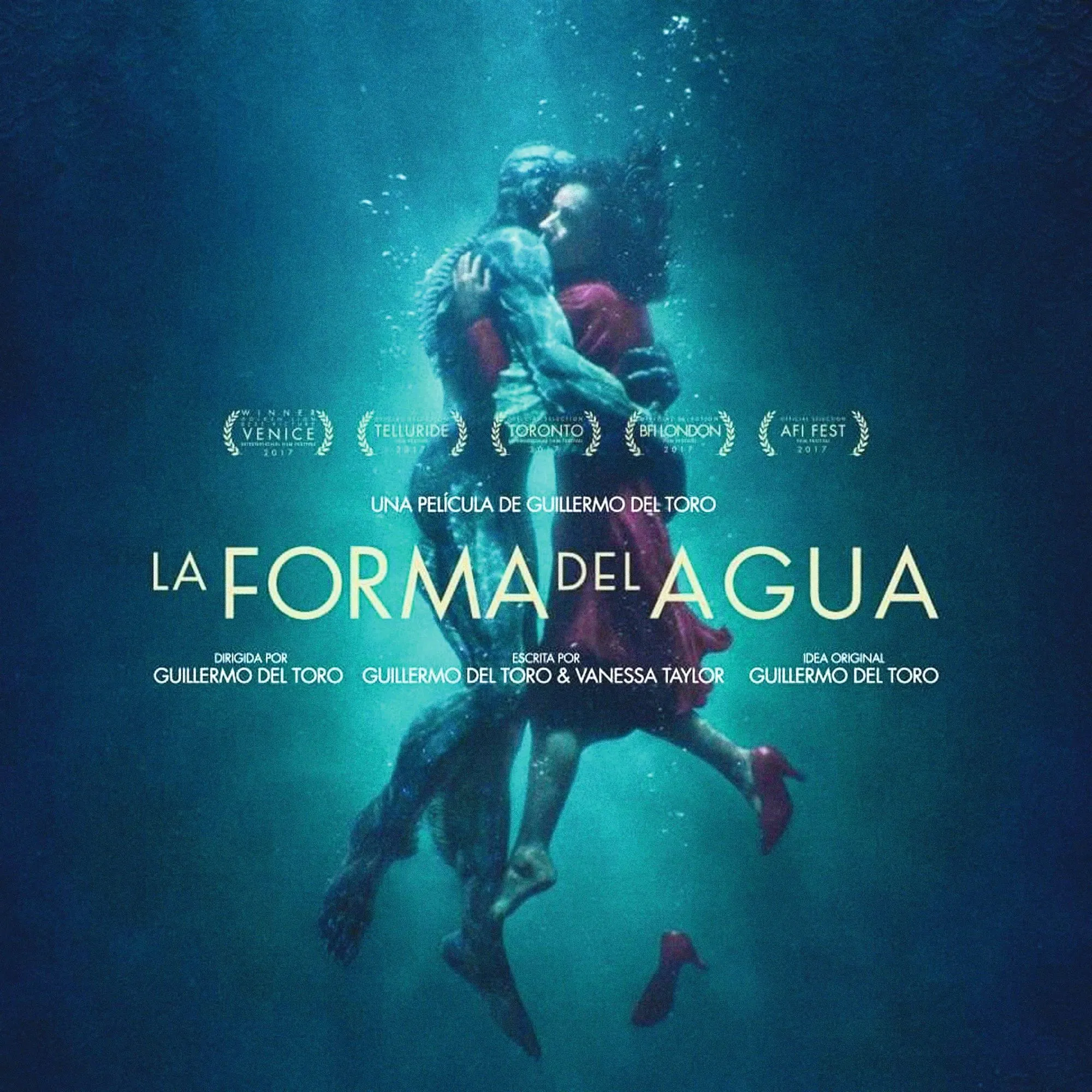Cartel de la película La Forma del agua, 2017.