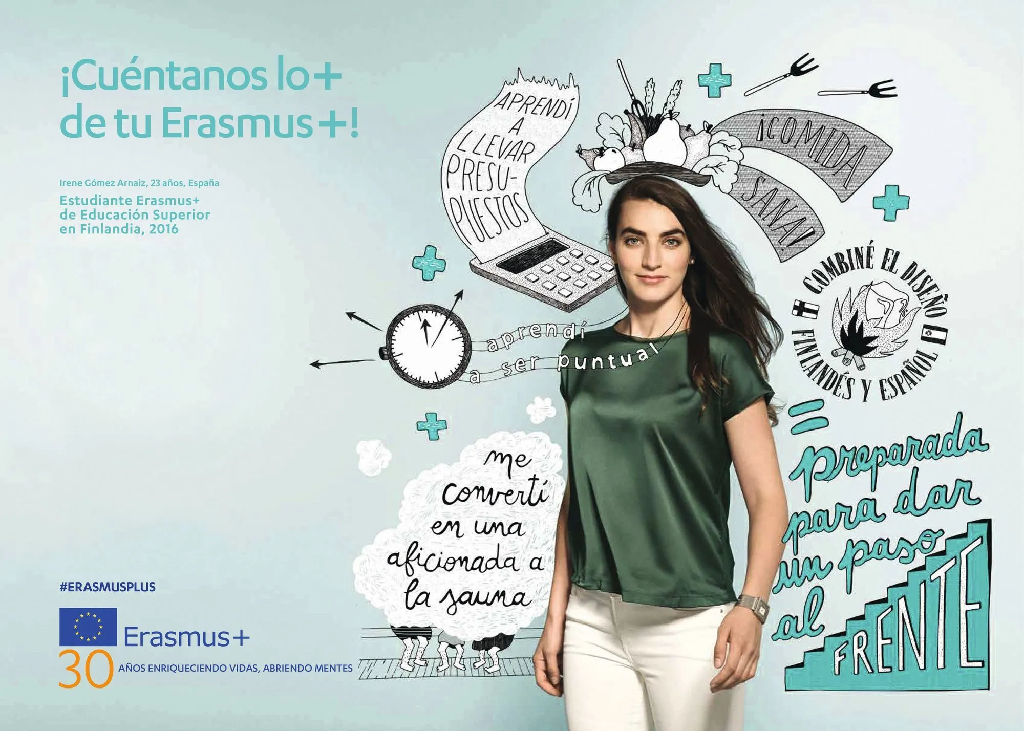 Irene Gómez Arnaiz, estudiante Erasmus+, #ErasmusPlus, 2016.