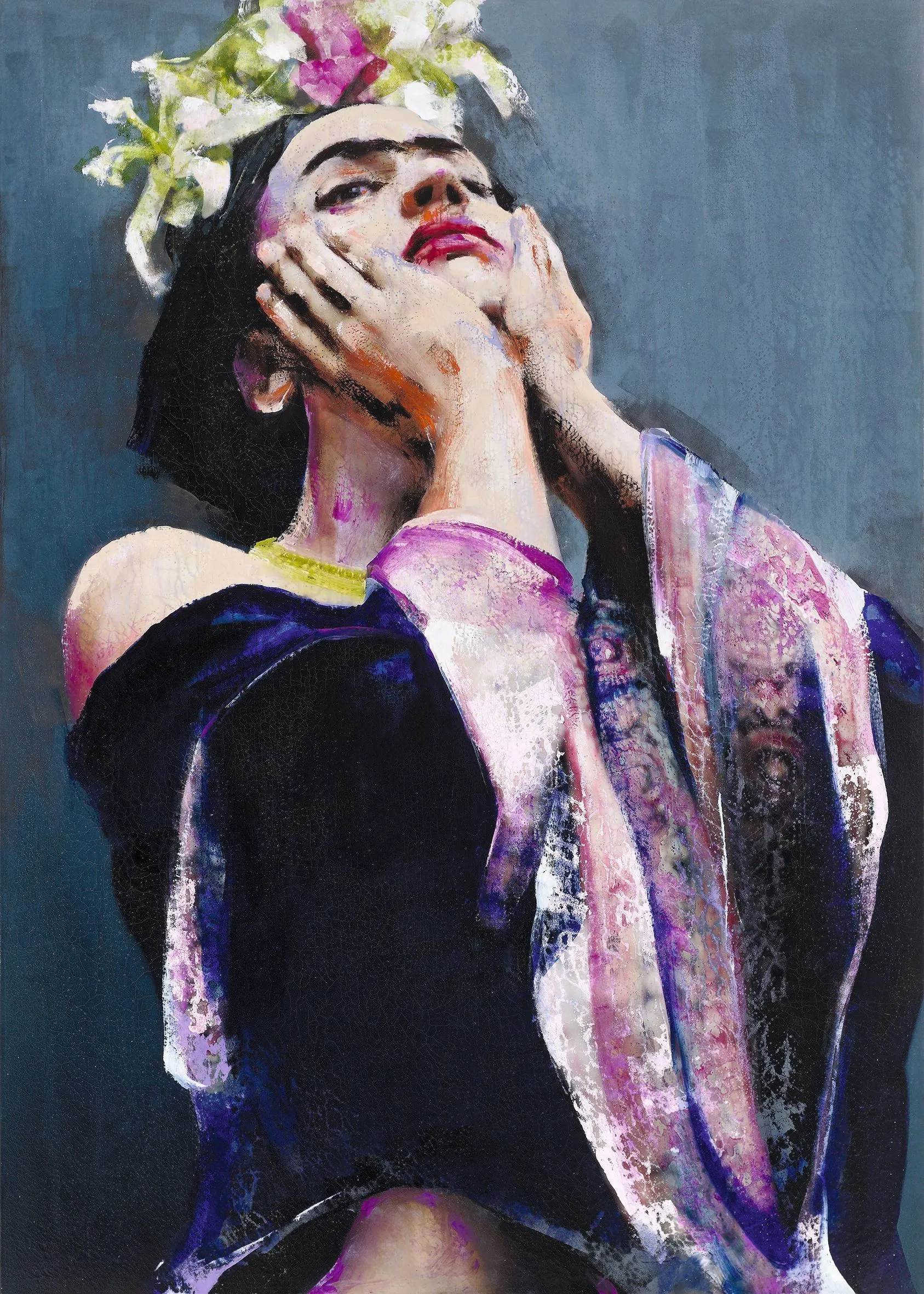 Lita Cabellut, serie Frida, La perla negra, 2011.