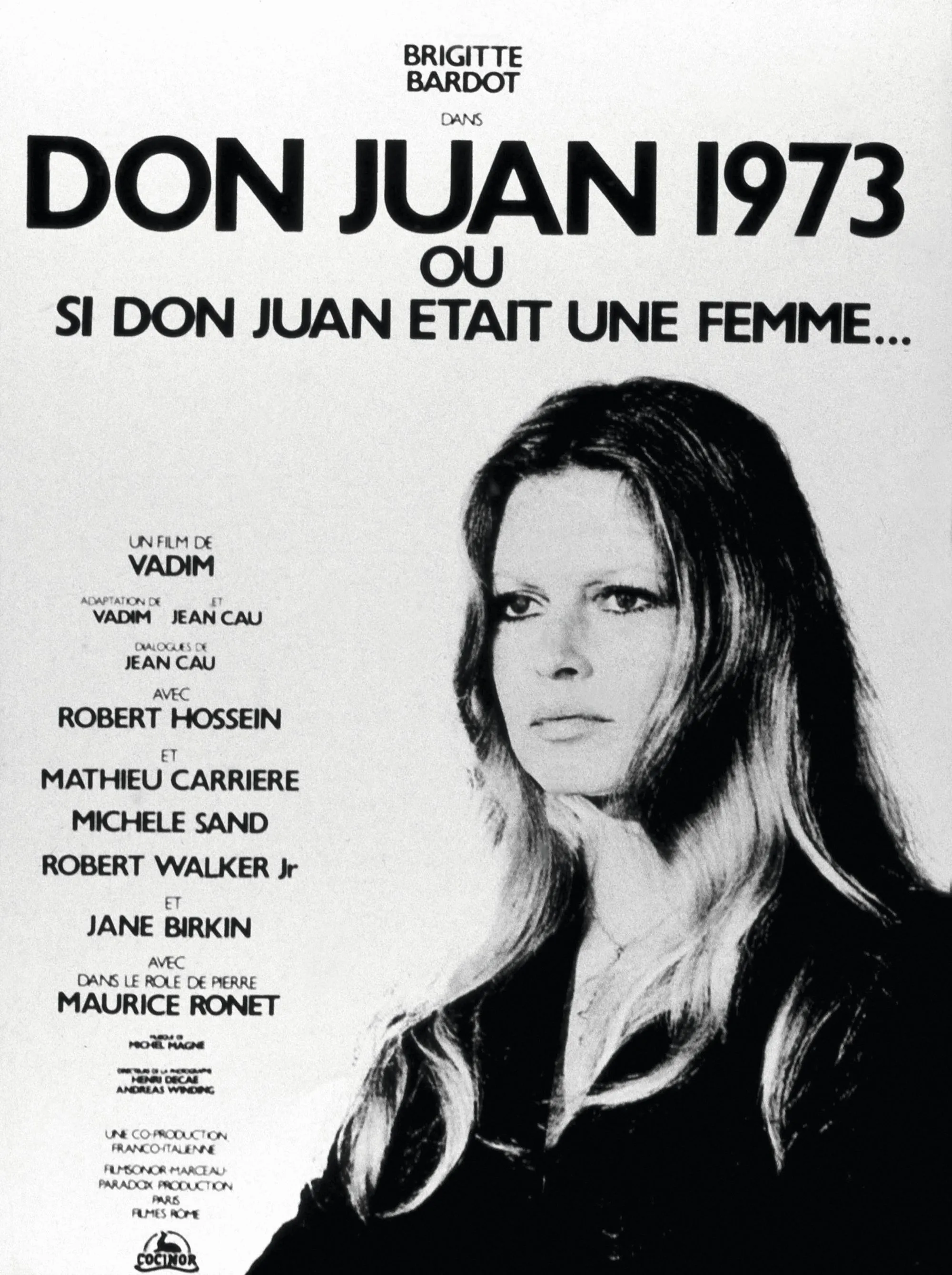 Affiche du film Don Juan 1973, de Roger Vadim, 1973.