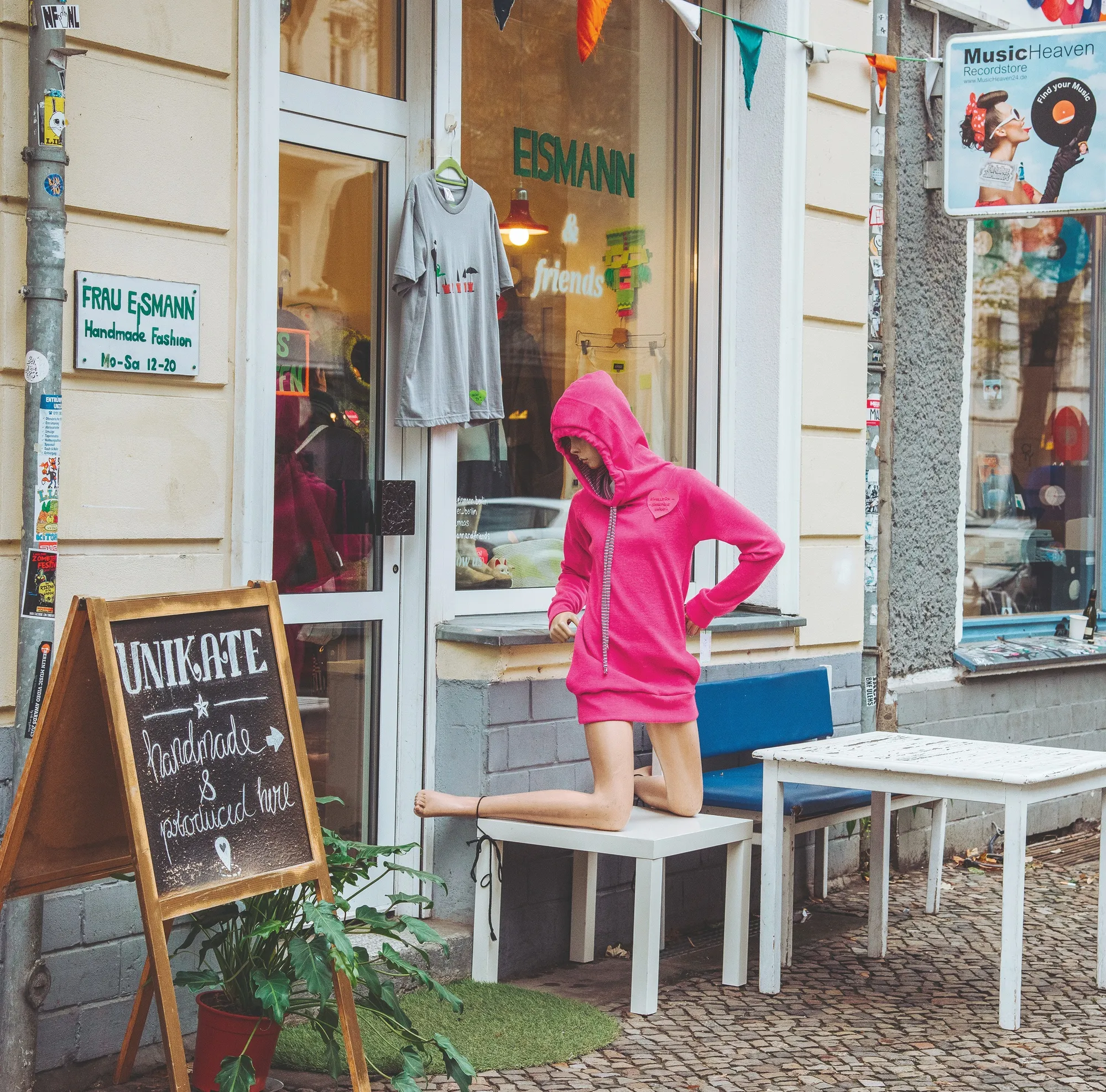 Une boutique de vêtements, à Berlin, en 2017.