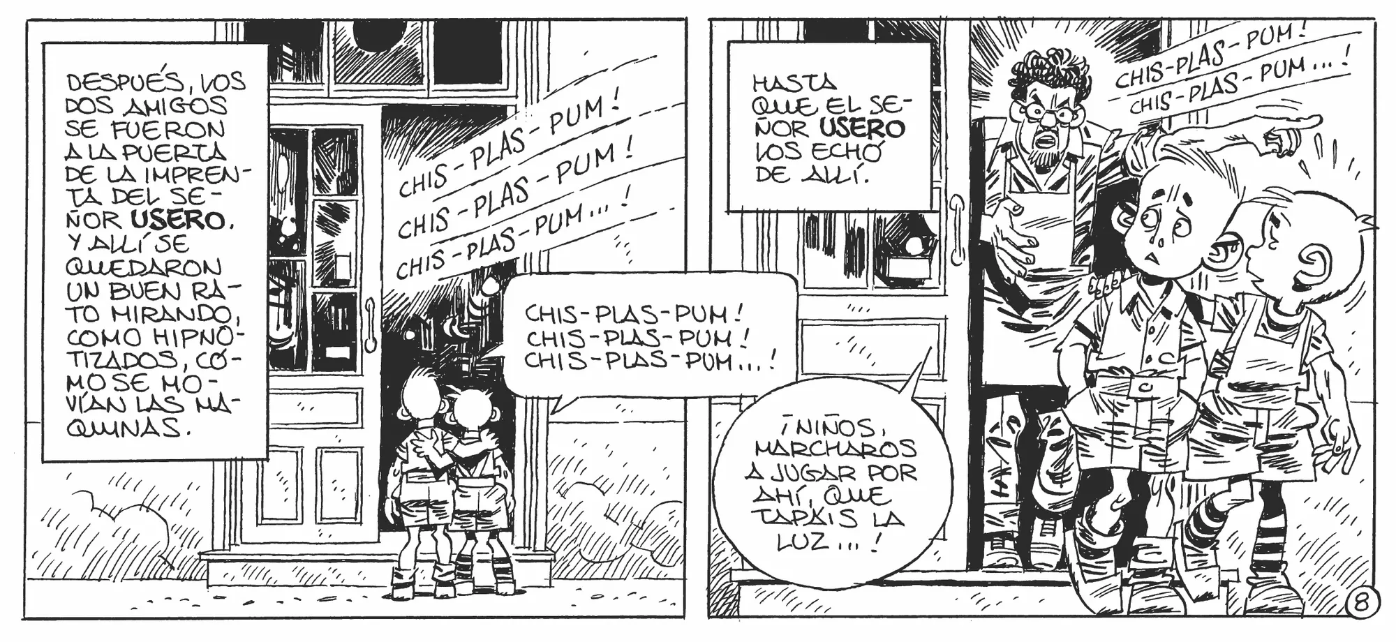 Carlos Giménez, «Ese día», Barrio 4 (extractos), 1977.