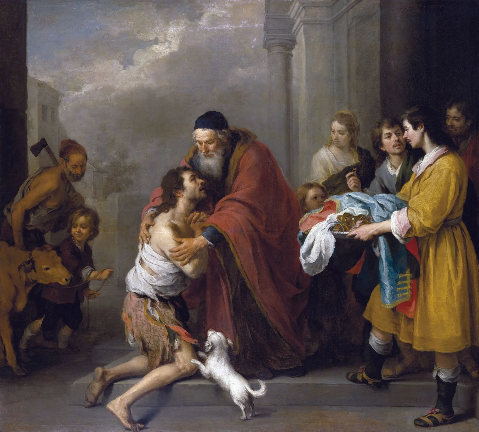 Bartolomé Esteban Murillo,
El retorno del hijo pródigo, óleo sobre lienzo, 1670.