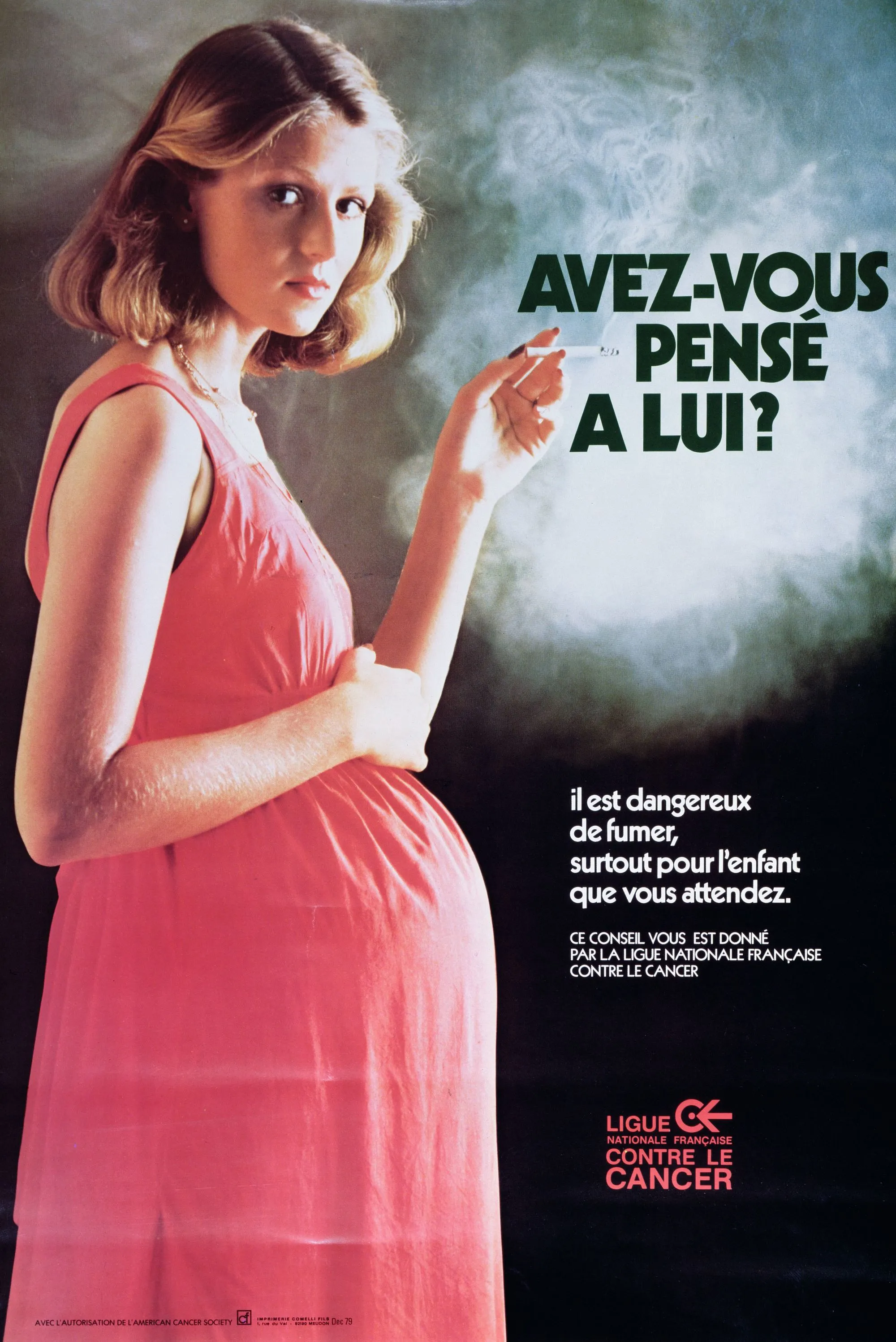 Campagne de la Ligue nationale
contre le cancer, 1979.