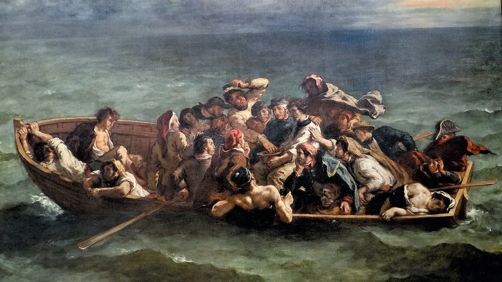 Eugène Delacroix, Le Naufrage de Don Juan, 1840, huile sur toile, musée du Louvre, Paris.