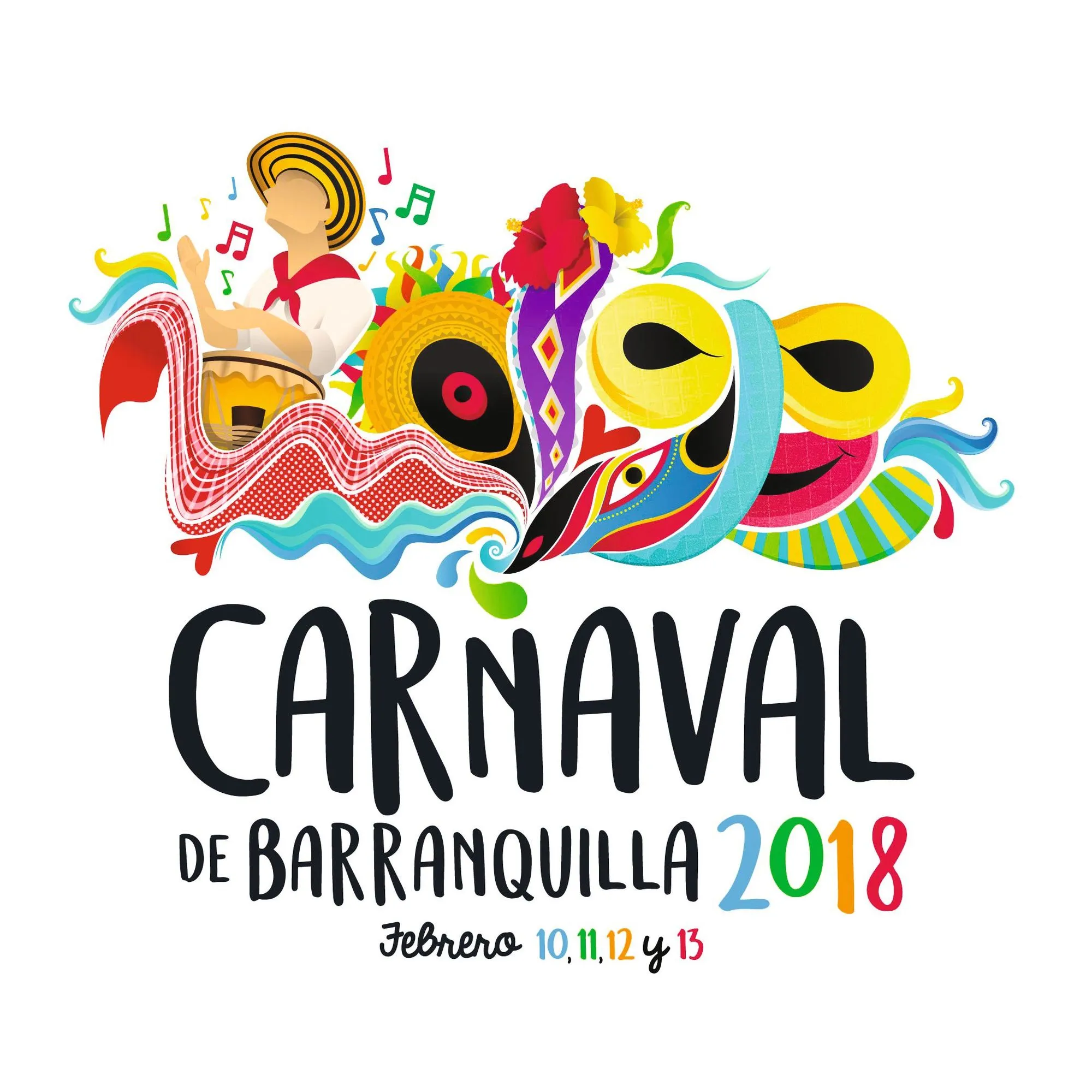 Publicidad para el carnaval de Barranquilla, 2018.