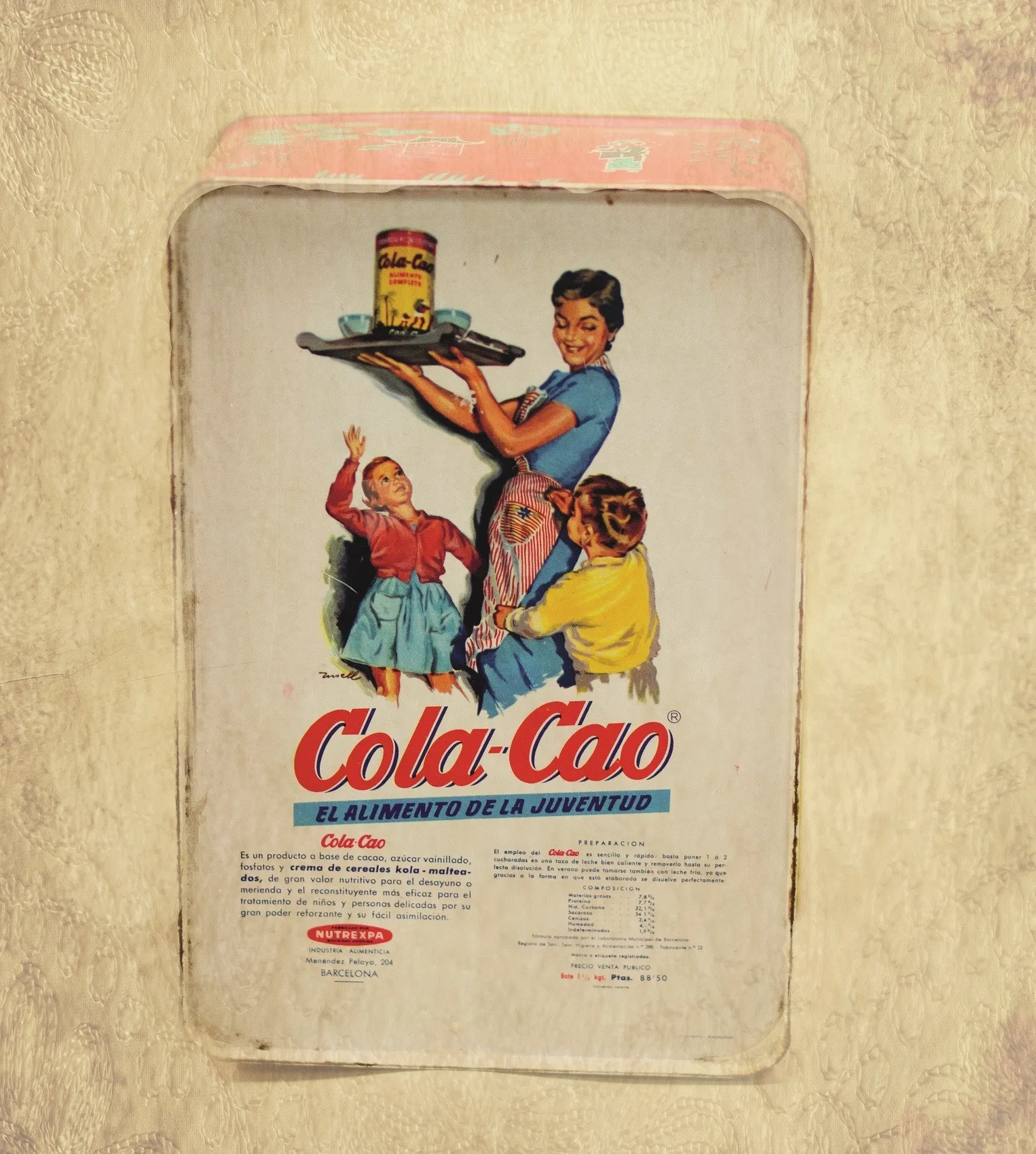 Anuncio publicitario Cola Cao, 1950