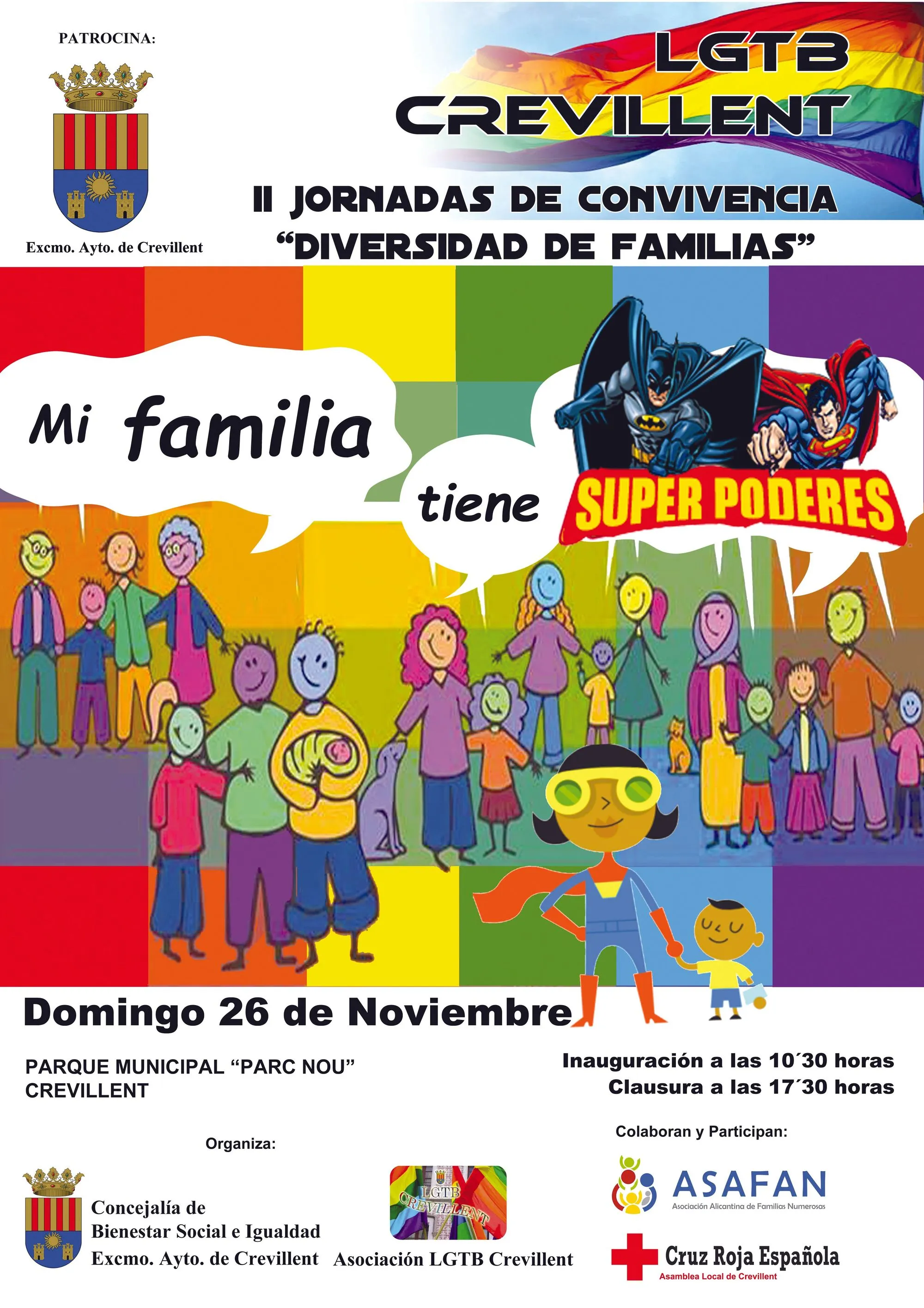 II Jornadas de convivencia «Diversidad de familias», Ayuntamiento de Crevillent, 2017.