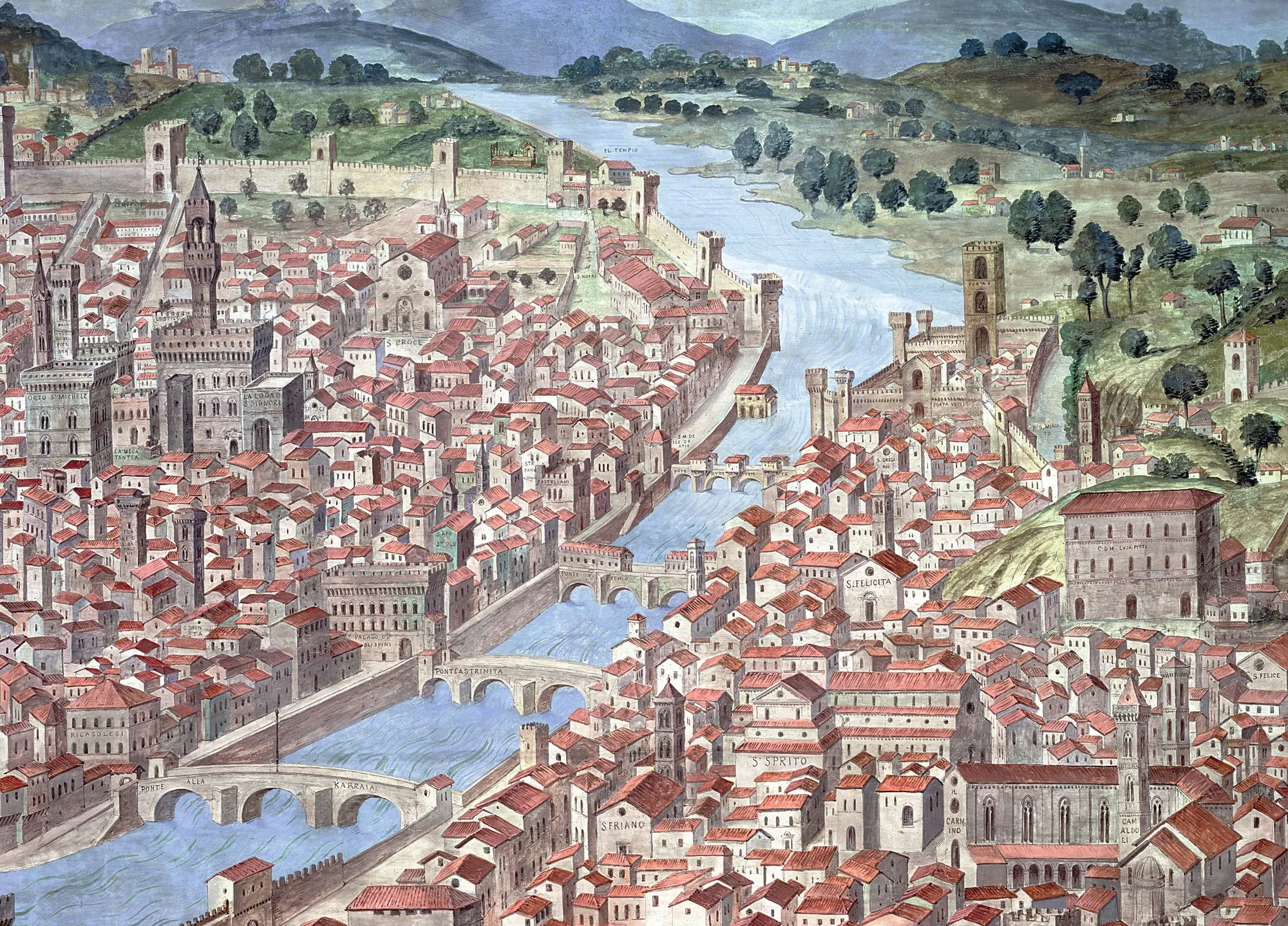 Tableau vue panoramique Florence