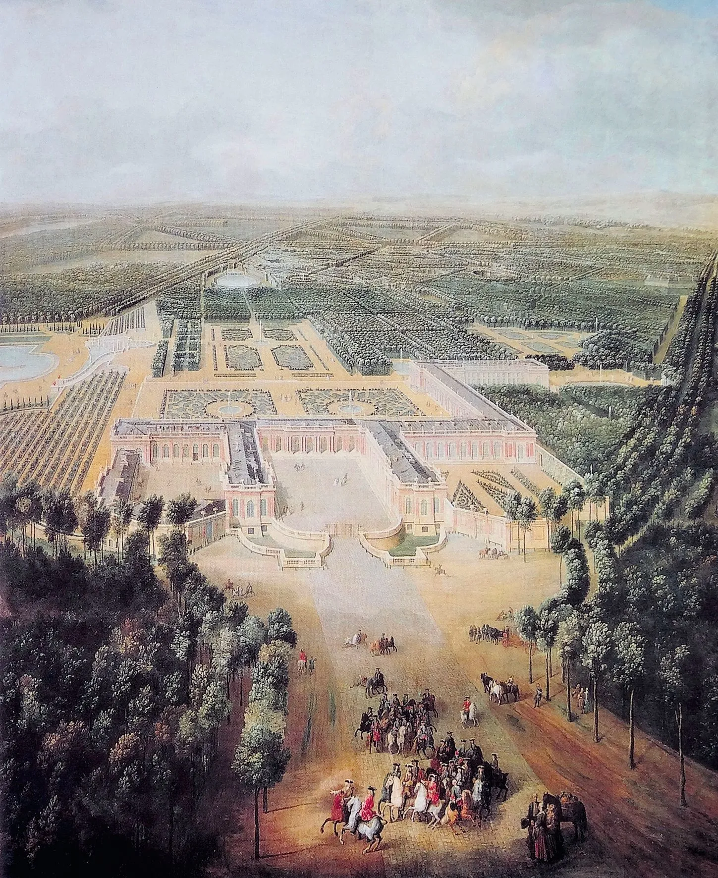 Pierre-Denis Martin,
Vue du grand Trianon prise du côté de l'avenue, vers 1724, huile sur toile, château de Versailles.