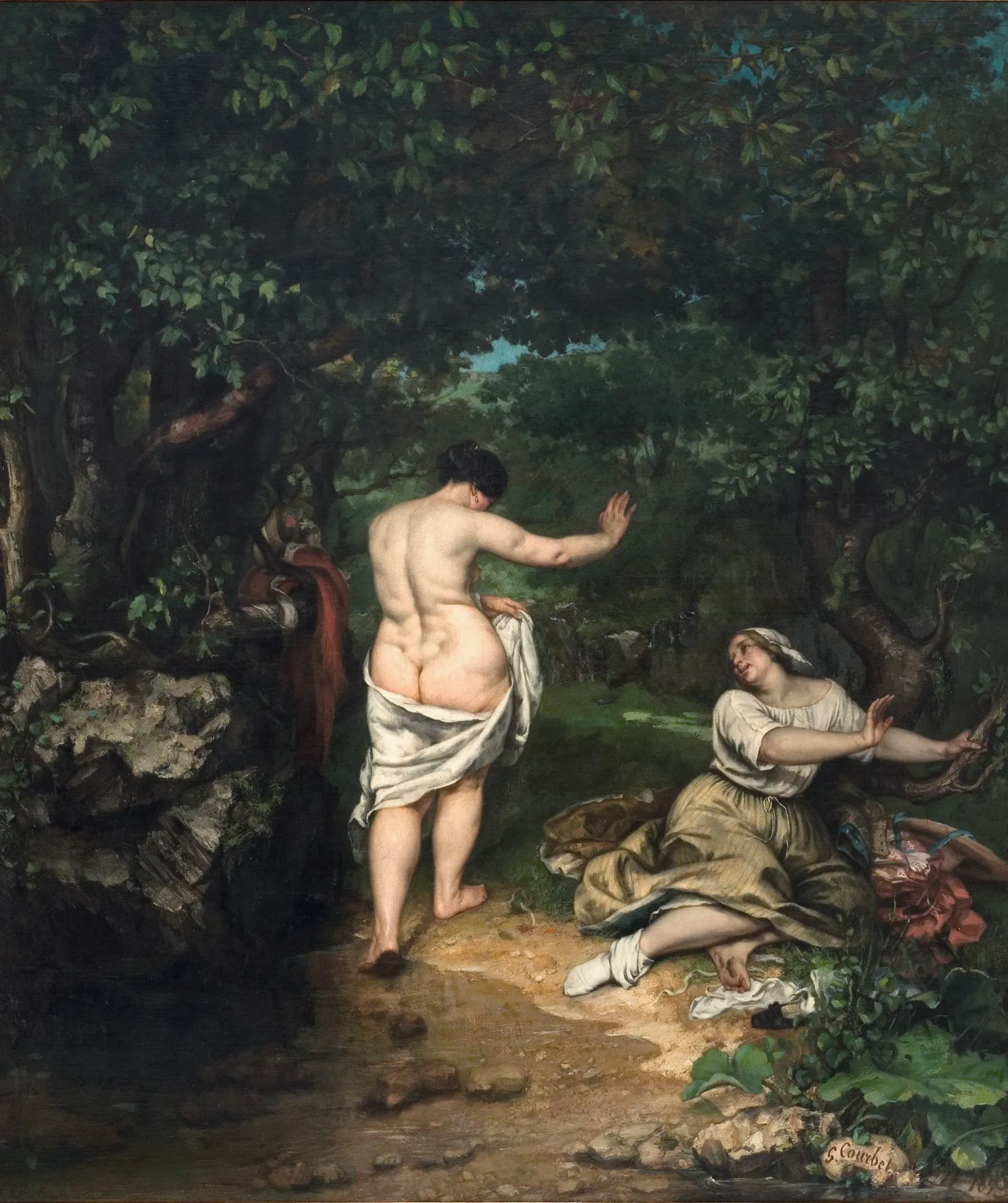 Gustave Courbet, Les Baigneuses, 1853