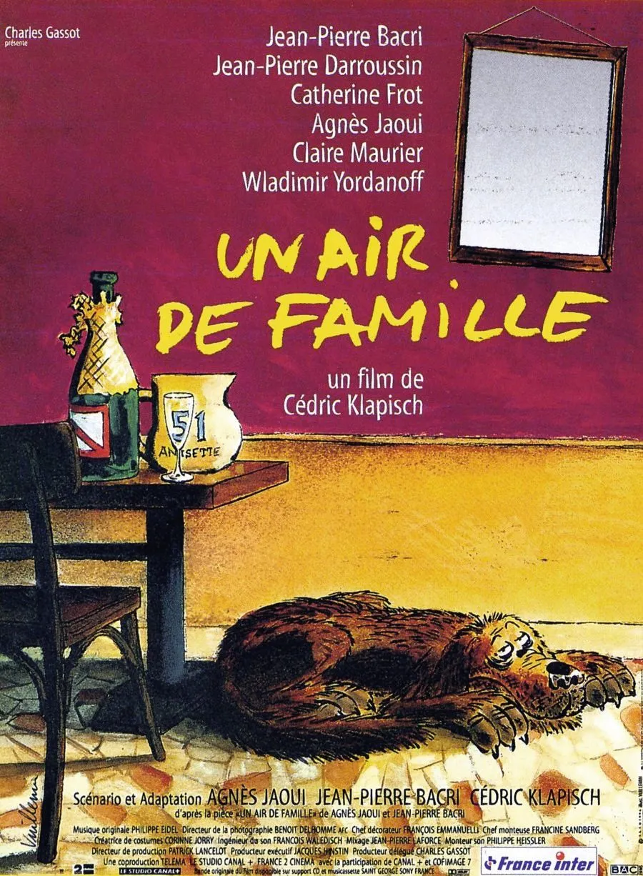 Affiche du film Un air de famille, de Philippe Vuillemin, 1996.
