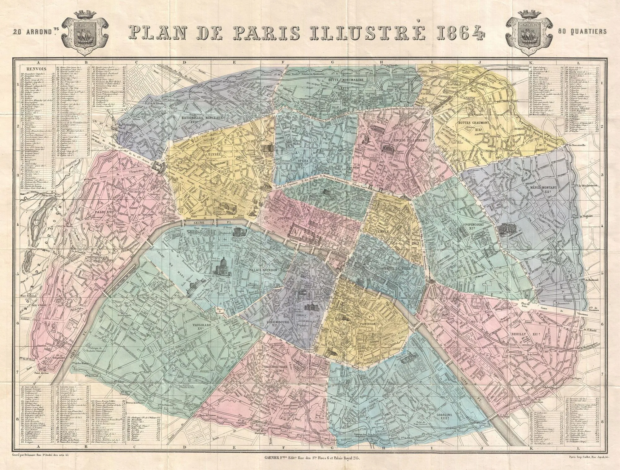 Plan de Paris, 1864