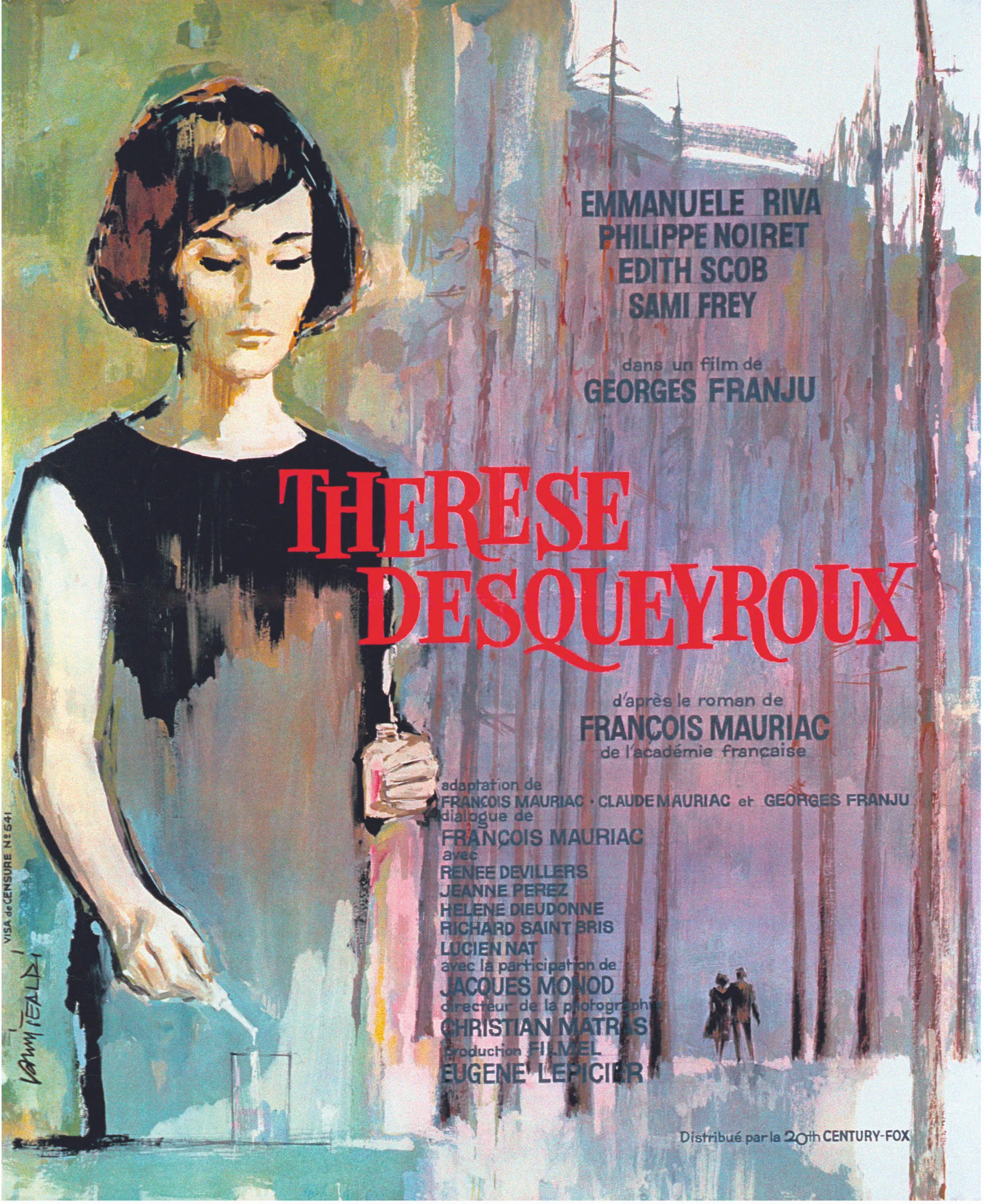 Affiche Georges Franju 1962 Thérèse Desqueyroux