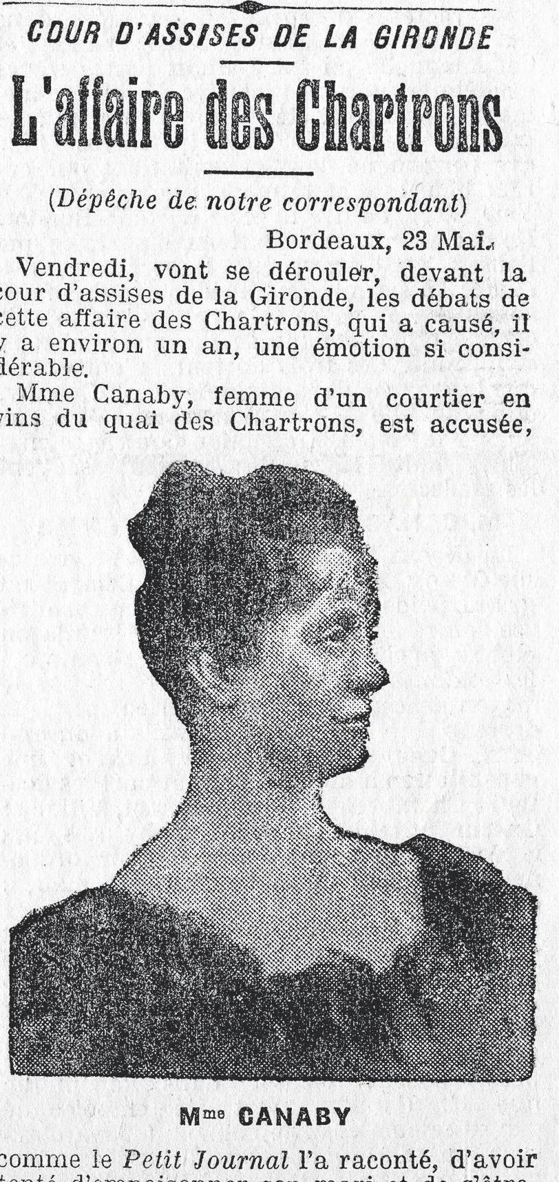 Article Petit Journal 24 mai 1906 affaire des chartrons