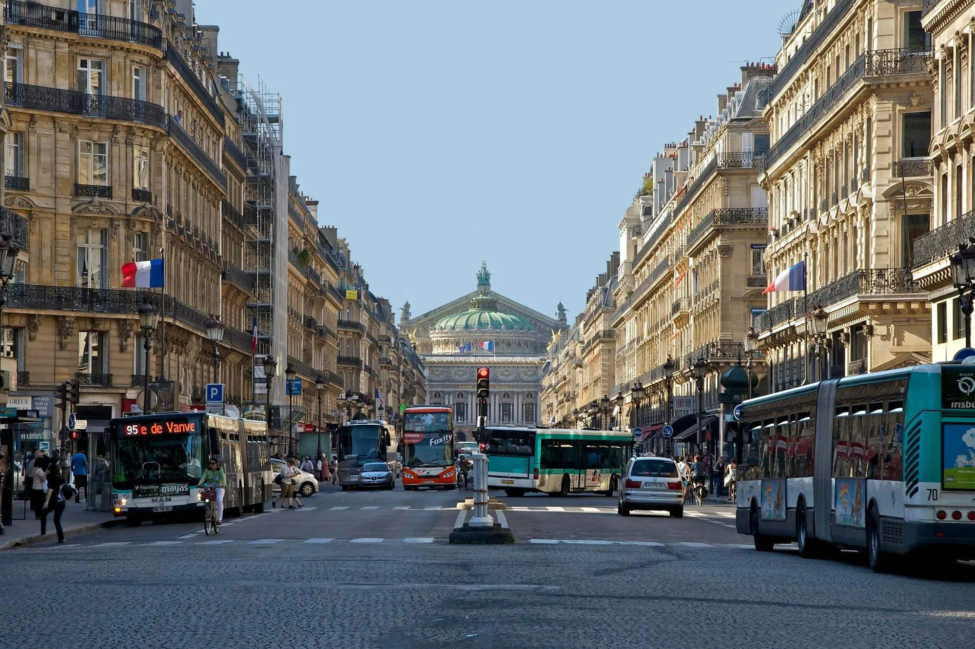 L'avenue de l'Opéra de nos jours.