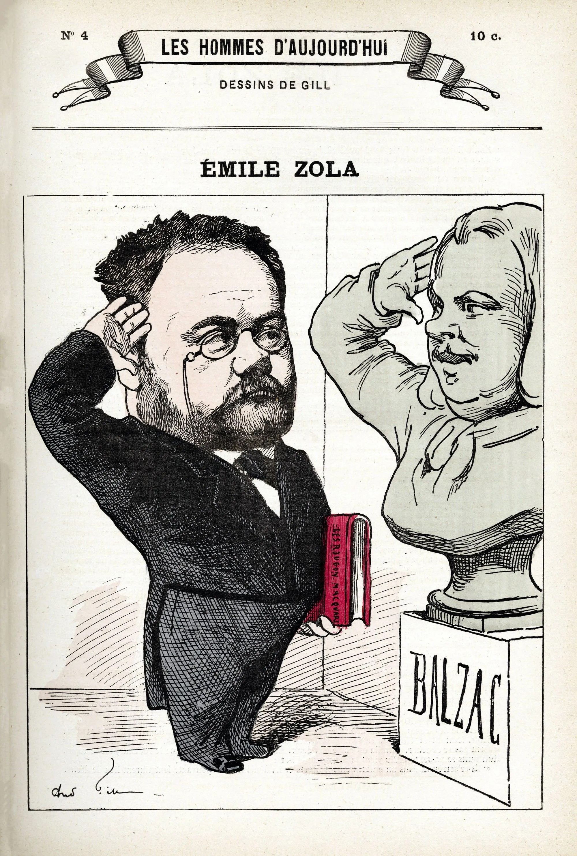 André Gill, Les Hommes d'aujourd'hui : Émile Zola