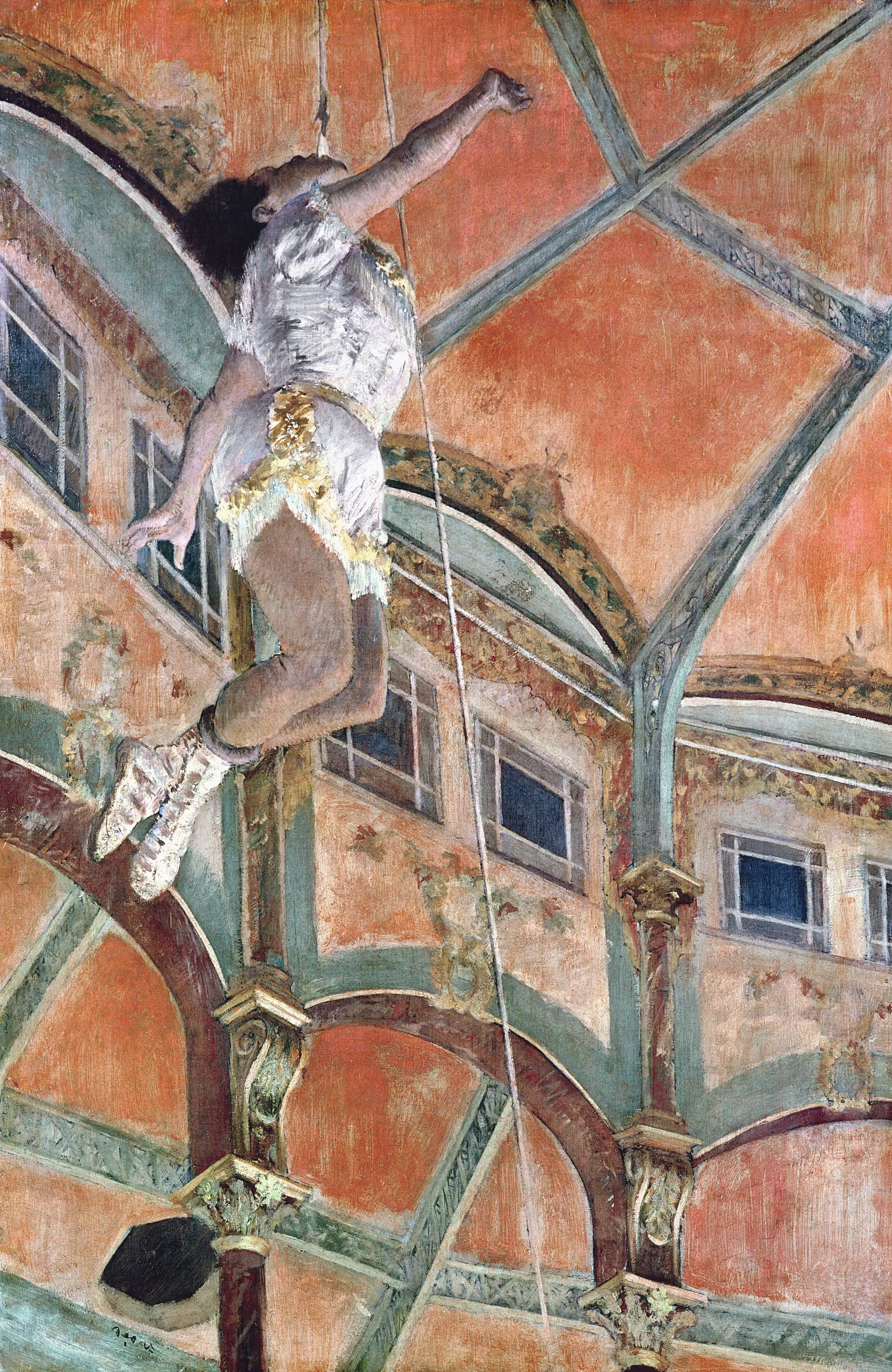 Mademoiselle Lala au cirque Fernando, Edgar Degas, 1879.