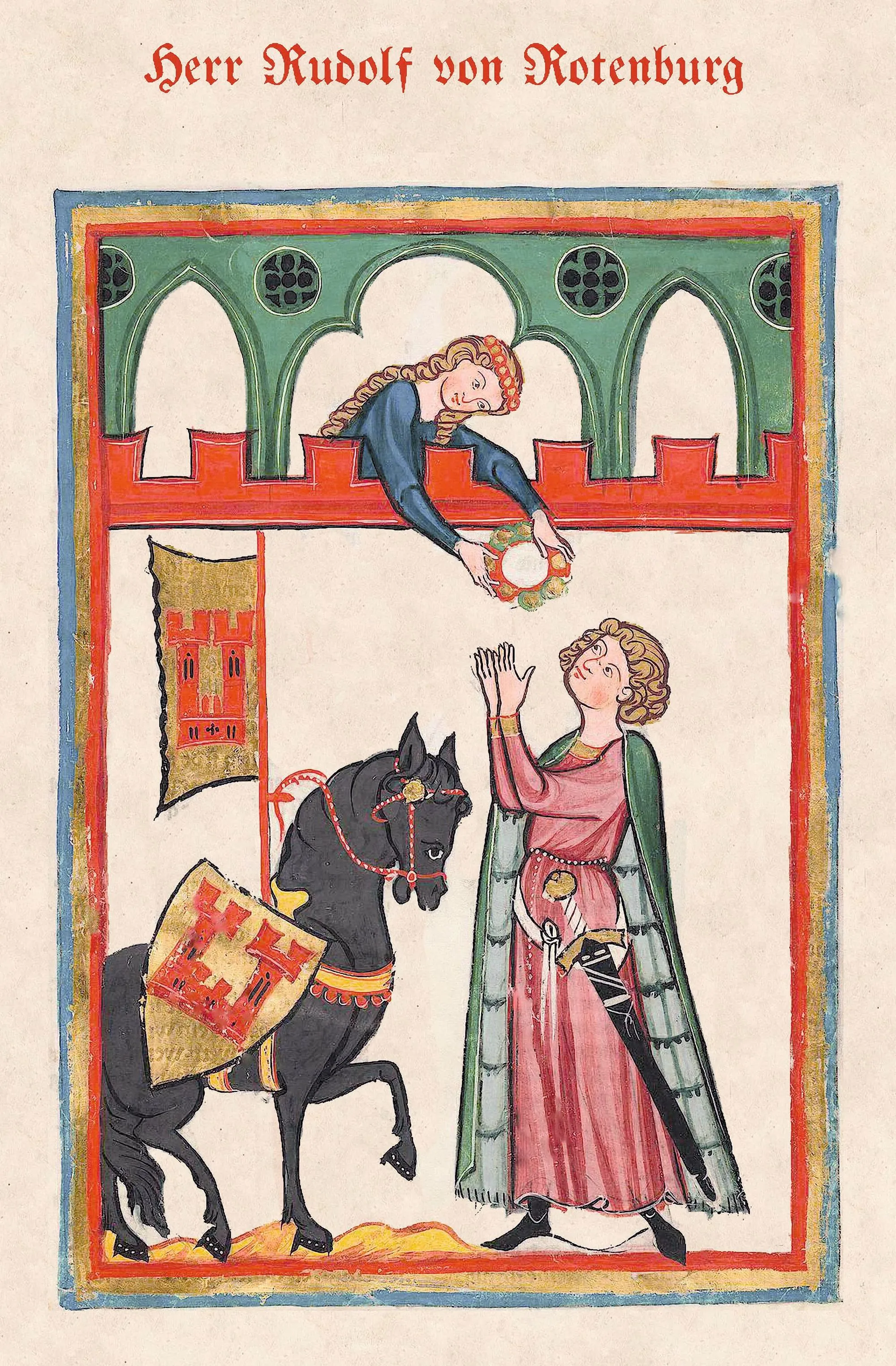Livre de chants médiéval appartenant à Rudolf von Rotenburg, 1257.