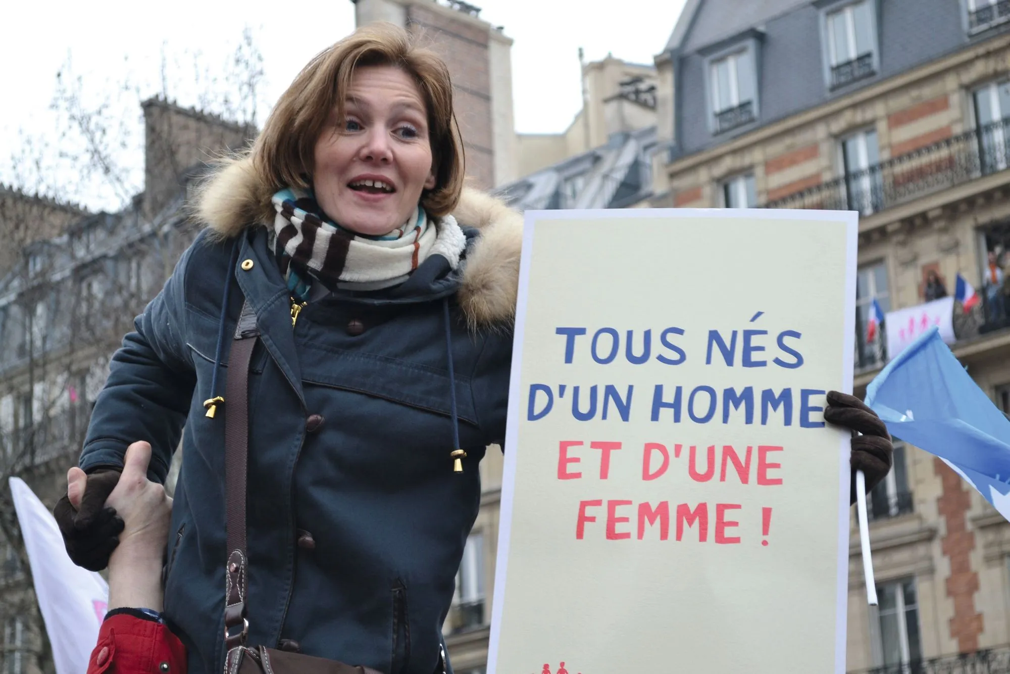 Manifestation contre le « mariage pour tous », à Paris, le 24 mars 2013.