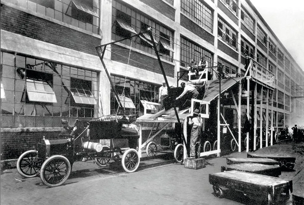 Chaîne de voitures pour la Ford T, Henry Ford