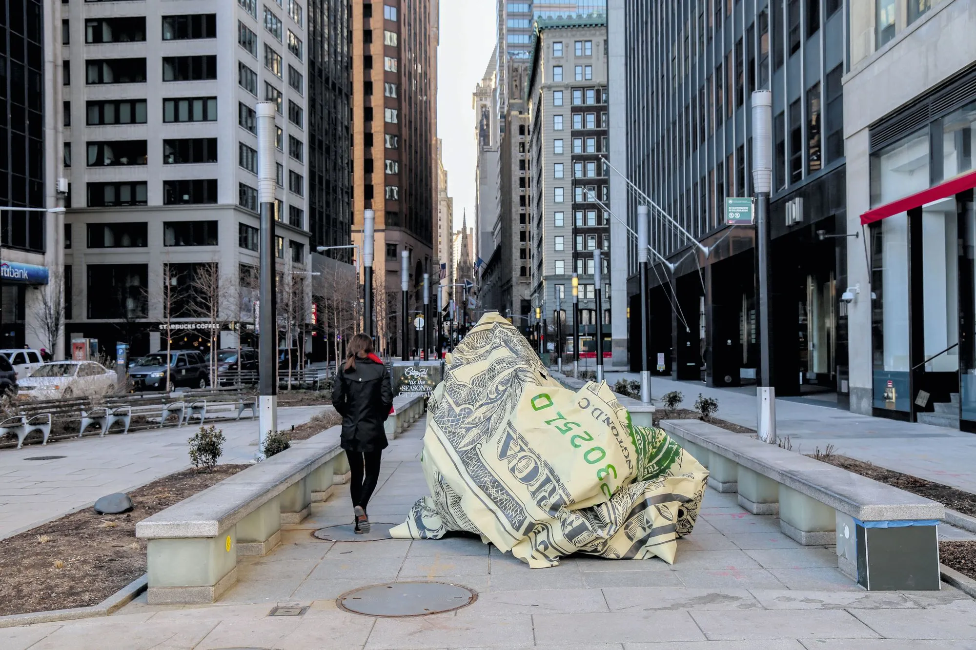 Dirty Money, Icy and Sot, Wall Street, New York, 2018.