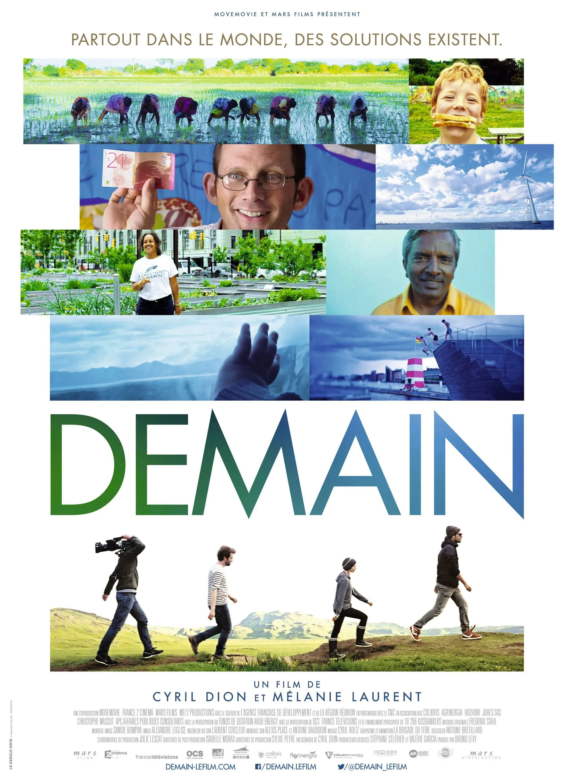 Affiche du film Demain, de Cyril Dion et Mélanie Laurent, 2015