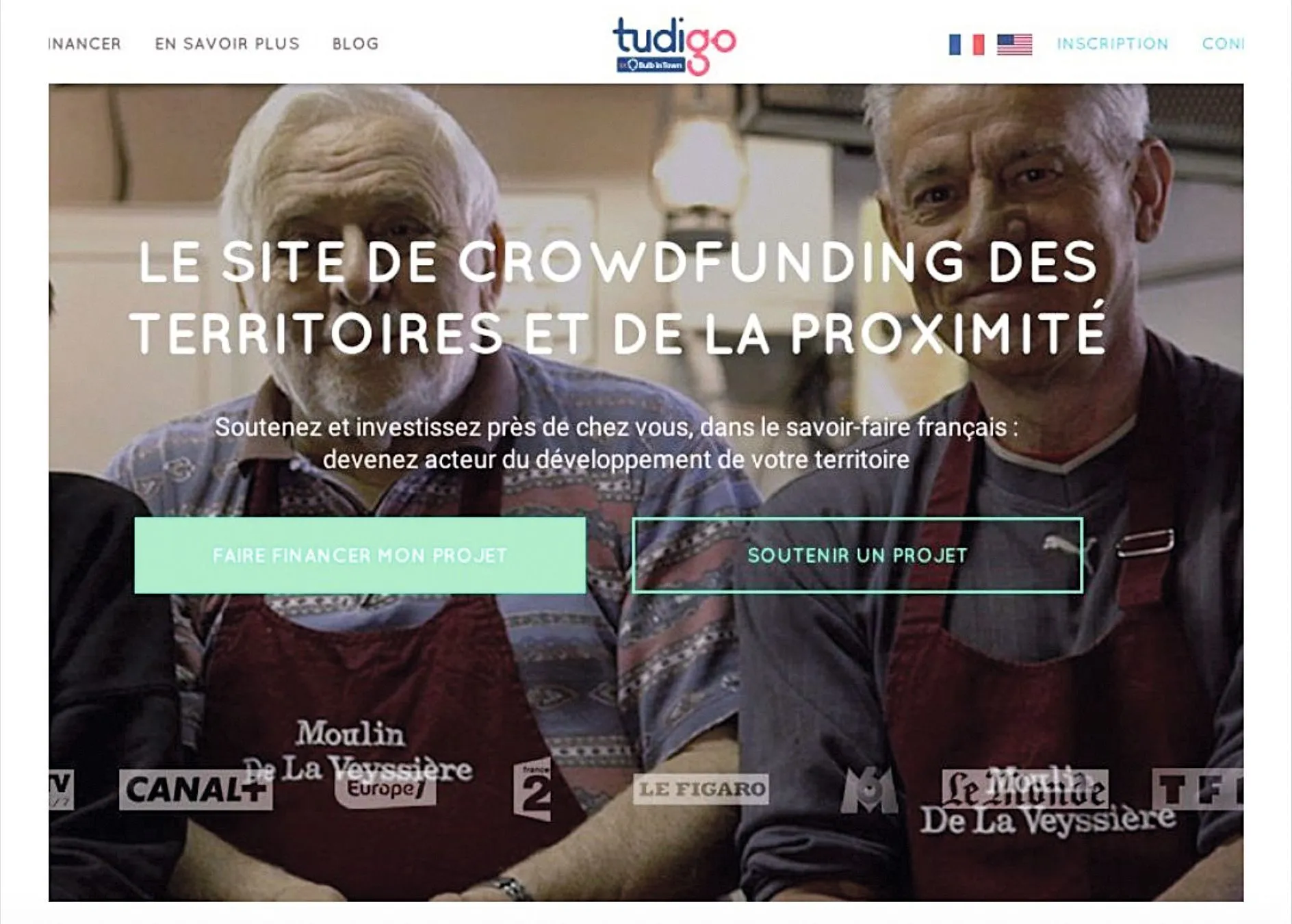 age d'accueil du site de crowdfunding Tudigo.