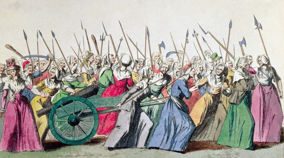 La marche des femmes sur Versailles le 5 octobre 1789