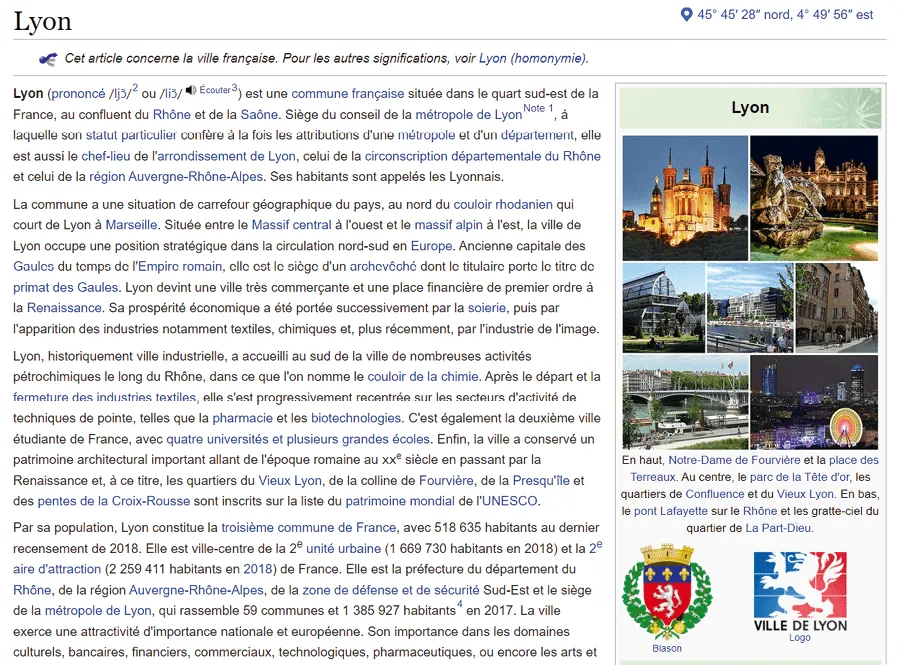 Wikipedia - Lyon