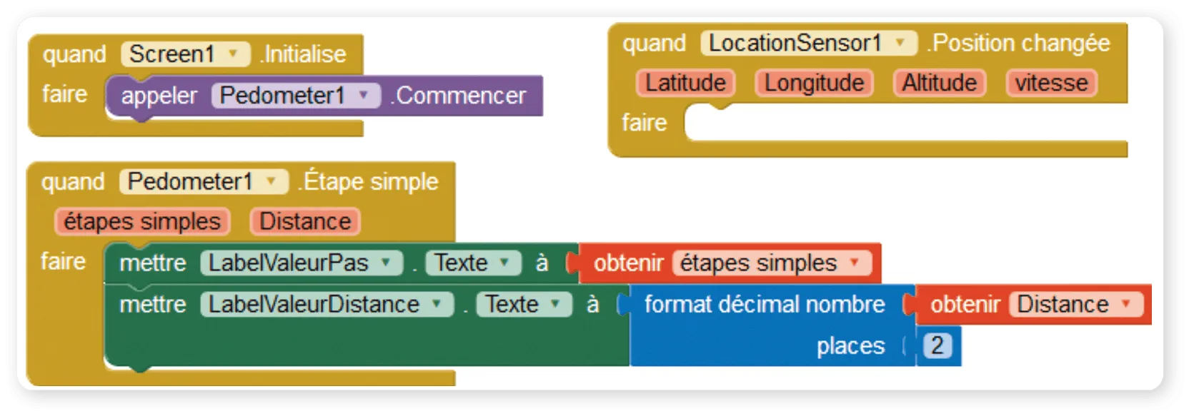 Programmation de l'application sur MIT App Inventor