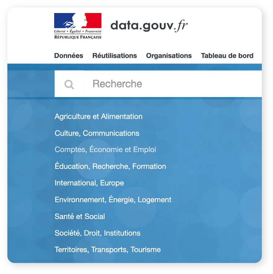 Open data et données publiques